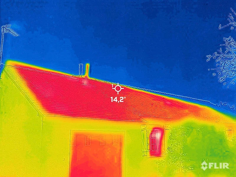 Analyse thermique infrarouge d'une maison