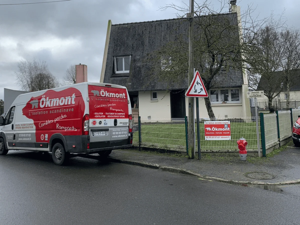 Isolation des rampants de toiture par l'intérieur, Ille-et-Vilaine